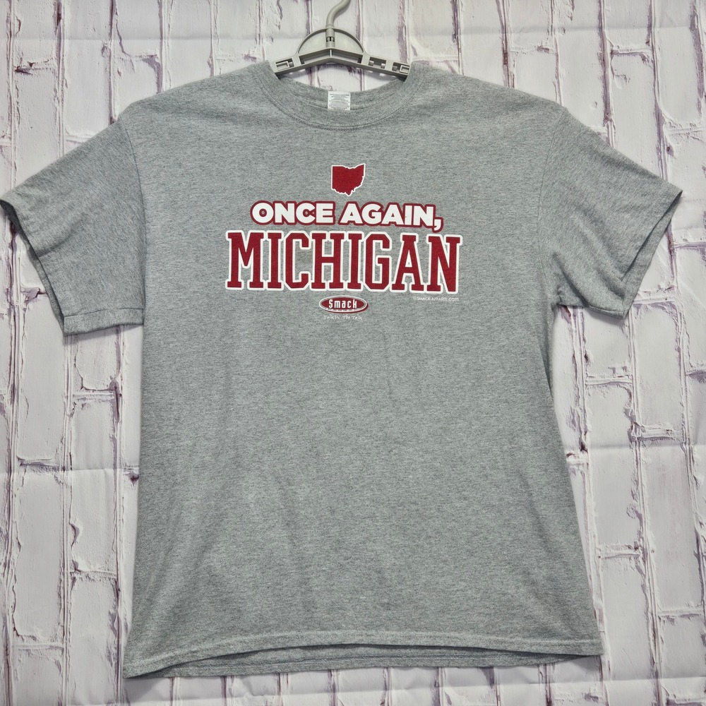 Ohio State Buckeyes Michigan Rivalry T-Shirt Gray Mens Large NCAA Football